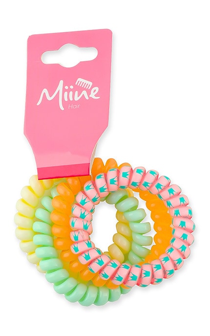 MIINE-Набор спиральных резинок для волос №UKR024 Miine 1 шт-4894819464186