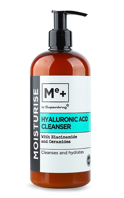 ME+-Средство для очищения лица с гиалуроном и ниацинамидом Superdrug Me+ 500 мл-8149930