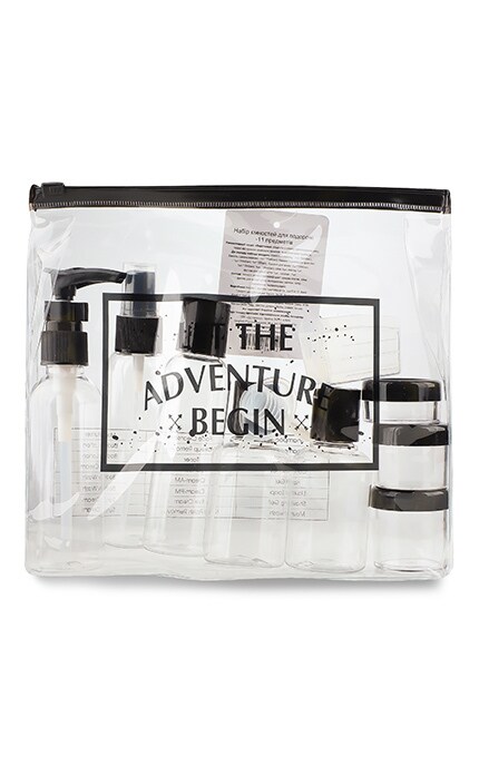 MIINE-Набор емкостей для путешествия 11 предметов Evershine International Co Ltd The Adventure Begin 1 шт-4894819564121