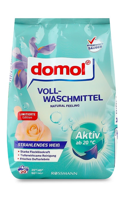 DOMOL-Порошок стиральный Domol Natural Feeling 1.35 кг-4068134002266