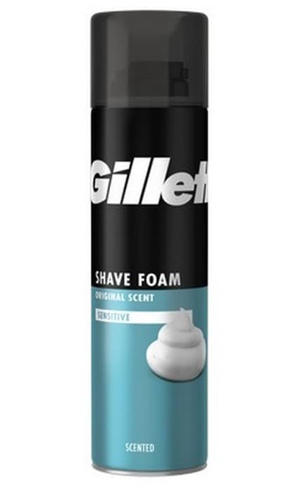 GILLETTE-Піна для гоління чоловічий Gillette Foam Sensitive Skin 200 мл-3014260302788