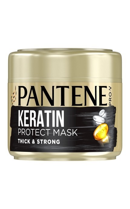 PANTENE-Маска для волос с кератином Pantene Pro-V Густые и крепкие, 300 мл-8006540447826