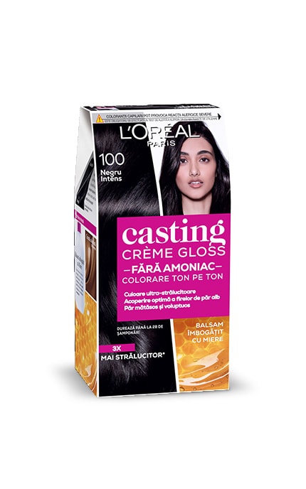 Краска для волос без аммиака Сasting Creme Gloss 100 черная ваниль 1 шт