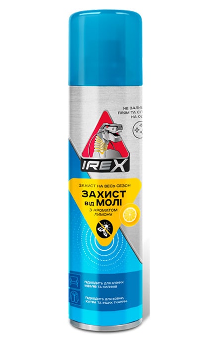 IREX-Аерозоль від молі з запахом лимону IREX, 150 мл-4820184442221