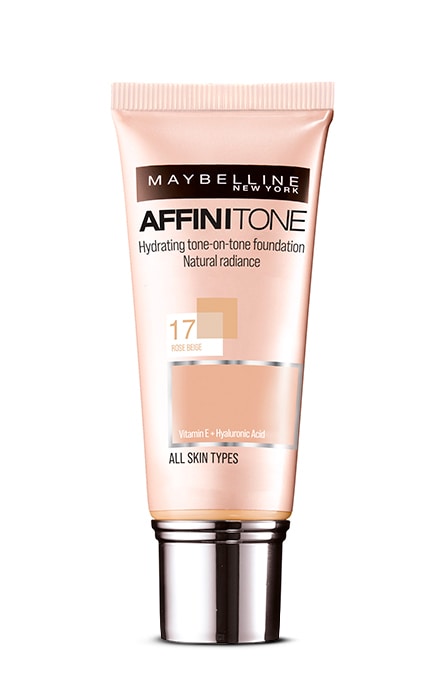 MAYBELLINE NY-Тональний крем для обличчя Maybelline Affinitone Досконалий Тон 17 Рожево-бежевий 30 мл-3600530427499