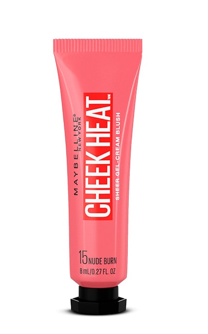 MAYBELLINE NY-Румяна для лица гель-кремовые Maybelline New York Cheak Heat Nude Burn оттенок 15 1 шт-3600531591304