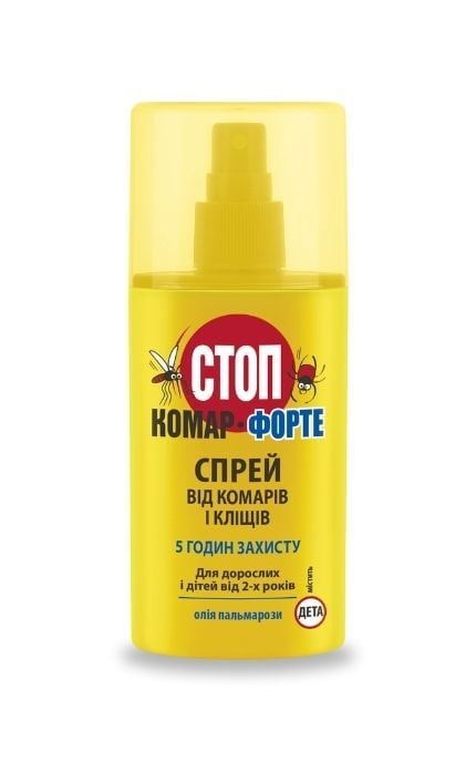 СТОП КОМАР-Стоп Комар Спрей форте от комаров и клещей, для взрослых и детей от 2-х лет 95 мл-4823110301852