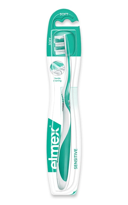 ELMEX-Зубная щётка Elmex Sensitive для чуствительных зубов, очень мягкая-7610108043712