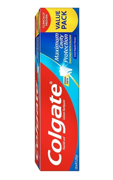 COLGATE-Зубная паста Colgate Максимальная защита от кариеса Свежая мята с жидким кальцием для всей семьи 150 мл-6920354826177