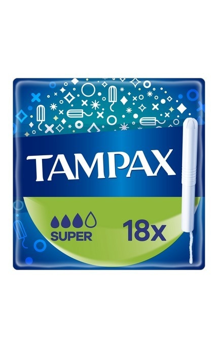 TAMPAX-Тампоны Tampax Compak Super с аппликатором 18 шт.-8006540716625