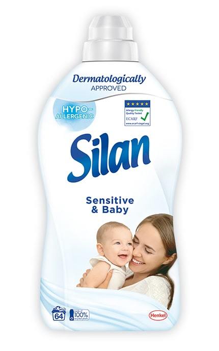 SILAN-Кондиционер для белья Silan Sensitive & Baby 1408 мл-9000101801064