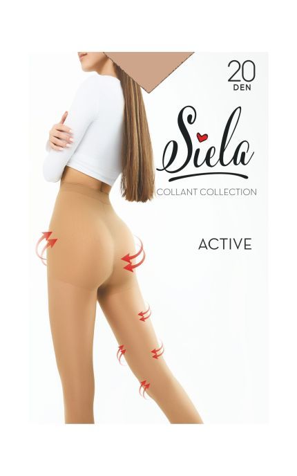 SIELA-Колготки жіночі Siela Active 20 Den Daino розмір 3-M-4823116902510