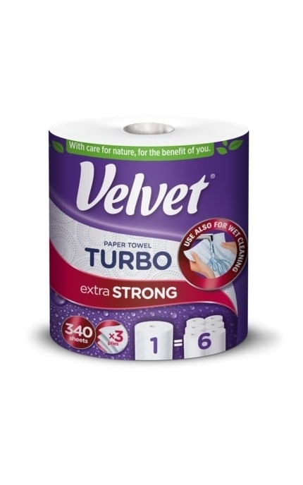 VELVET-Рушник паперовий Velvet Турбо 1 шт-5901478002730