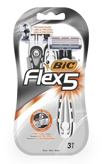 BIC-Бритва для бритья Bic Flex 5 3 шт-3086123492868