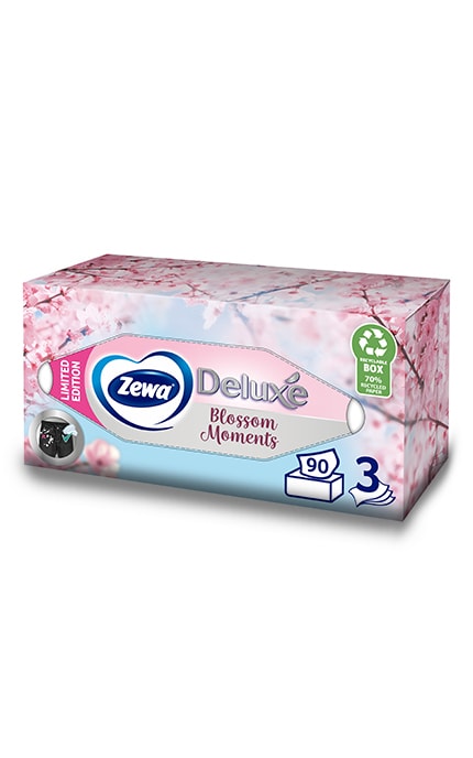 ZEWA-Серветки косметичні Zewa Deluxe, 3 шари, 90 шт-4006670128002