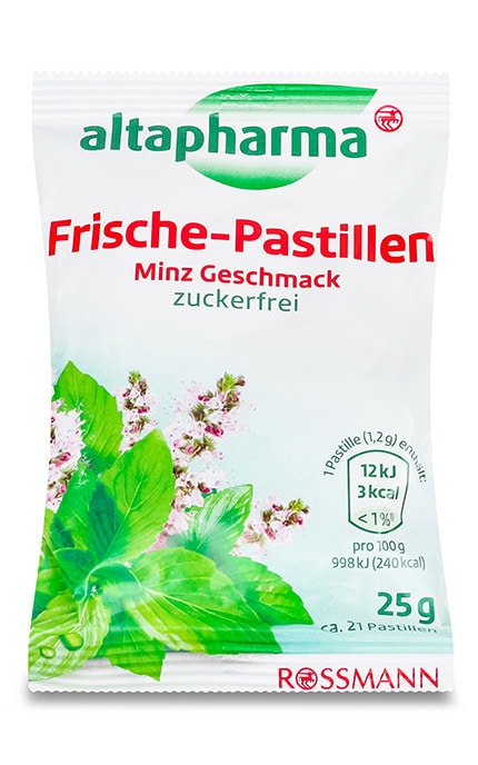 ALTAPHARMA-Льодяники з м'ятою Altapharma 21х1.2 г-4305615619651