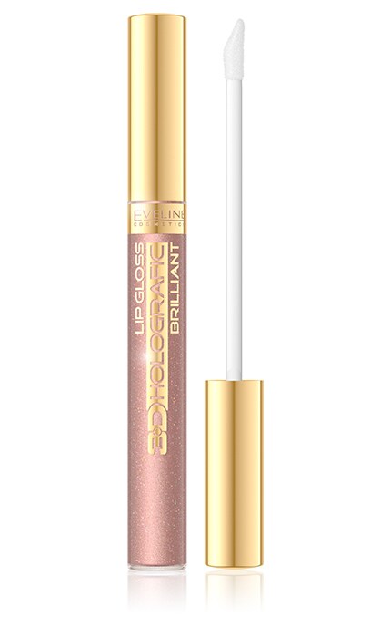 EVELINE-Блеск для губ Eveline 3D Holographic Brilliant 72 Коричневый 9 мл-5907609308870