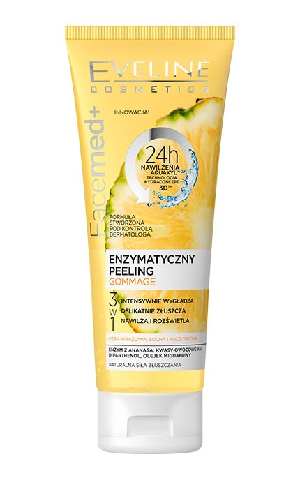 Энзимный скраб-гоммаж с ананасом Eveline Cosmetics Facemed + 75 мл