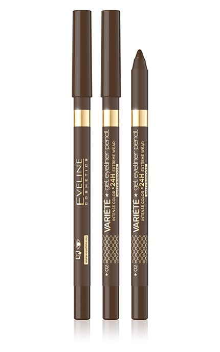 EVELINE-Олівець гелевий для очей  Variete Gel Eye Liner 02 Brown-5903416037880