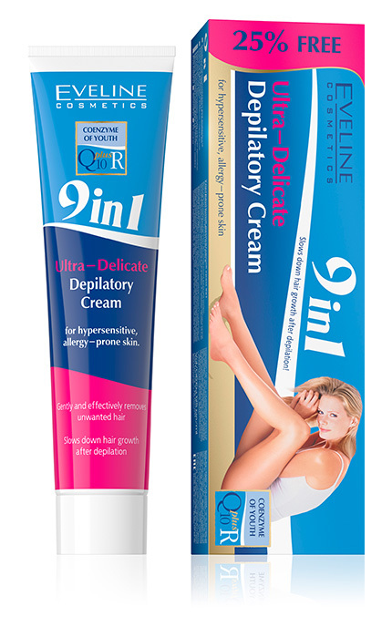 EVELINE-Крем для депіляції Eveline Q10+R Ультраніжний 125 мл-5901964016302