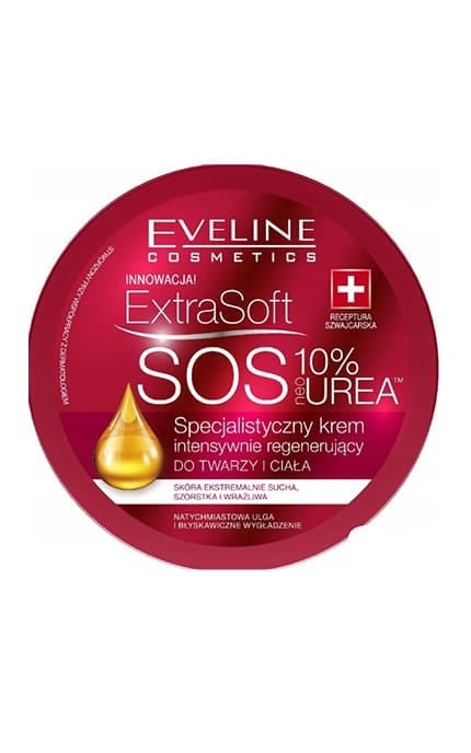 EVELINE-Крем Eveline Extra Soft SOS регенеруючий для дуже сухої шкіри, 200 мл-5907609378996