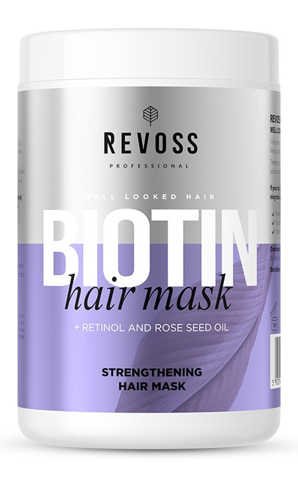 -Укрепляющая маска для волос Revoss Professional Biotin Hair Mask 900 мл-5903794192041