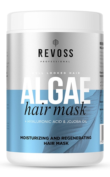 REVOSS-Зволожувальна маска для волосся Revoss Professional Algae Hair Mask 900 мл-5903794192126