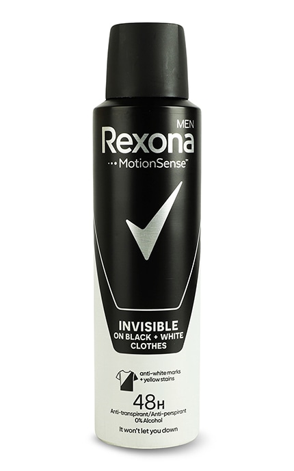 REXONA-Антиперспірант аерозоль Rexona Men Invisible On Black+White Clothes 150 мл-8717163663516