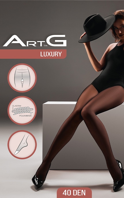 ART G-Колготки жіночі ArtG Luxury Nero 40 den, 2 (S), 1 шт-4820040171982
