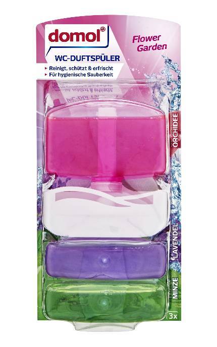 DOMOL-Средство для унитаза освежающее Domol Flower Garden 3х55 мл-4305615736747