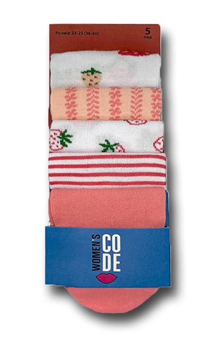 WOMEN'S CODE-Шкарпетки жіночі Women`s Code набір 5 пар розмір 23-25-4820163324586