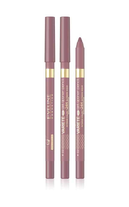 EVELINE-Водостійкий олівець для губ Eveline Cosmetics Variete Gel Lipliner Pencil Waterproof тон 02-5903416052487