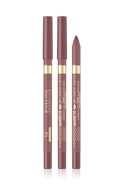 EVELINE-Водостойкий карандаш для губ Eveline Cosmetics Variete Gel Lipliner Pencil Waterproof тон 03-5903416052494