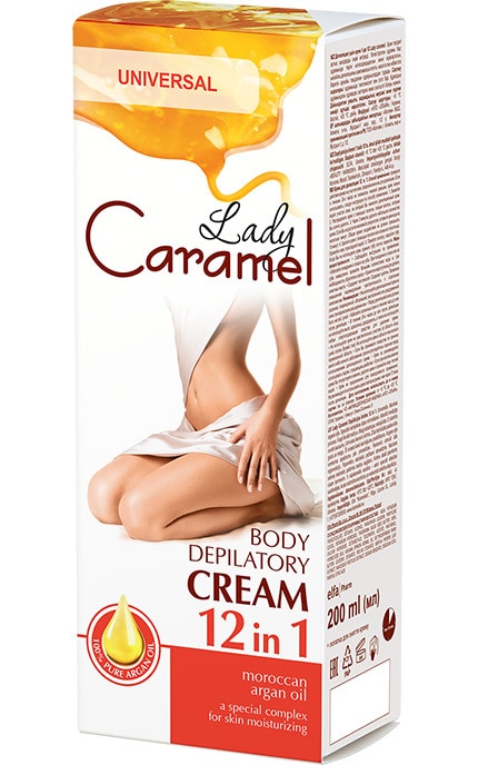 LADY CARAMEL-Універсальний крем для депіляції Caramel Lady 12 в 1, 200 мл-4823015934018