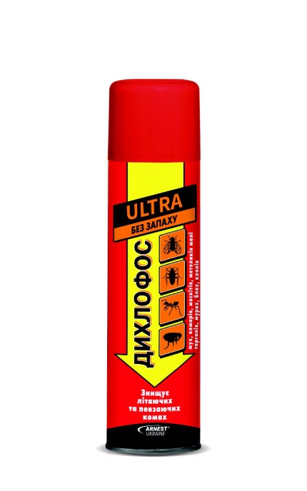 ULTRA ДИХЛОФОС-Захист від шкідників Дихлофос Ultra без запаху 200 мл-4820185021371