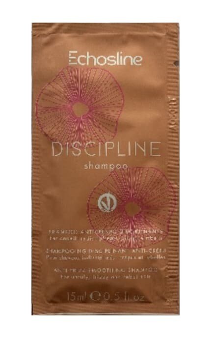_ECHOSLINE-Шампунь для непослушных волос дисциплинирующий Echosline Vegan Discipline Shampoo 15 мл-8008277246413