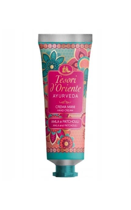 TESORI D'ORIENTE-Парфумований крем для рук Tesori d'Oriente Аюрведа олія амли та пачулі 75 мл-8008970050324