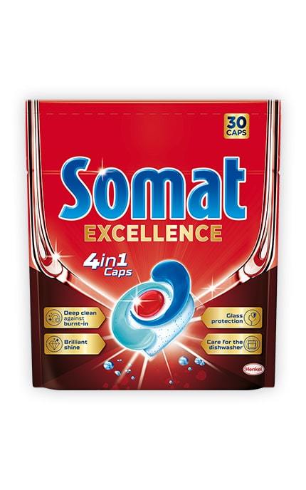 SOMAT-Таблетки для посудомоечной машины Somat Excellence 4 in 1 30 шт-9000101576139