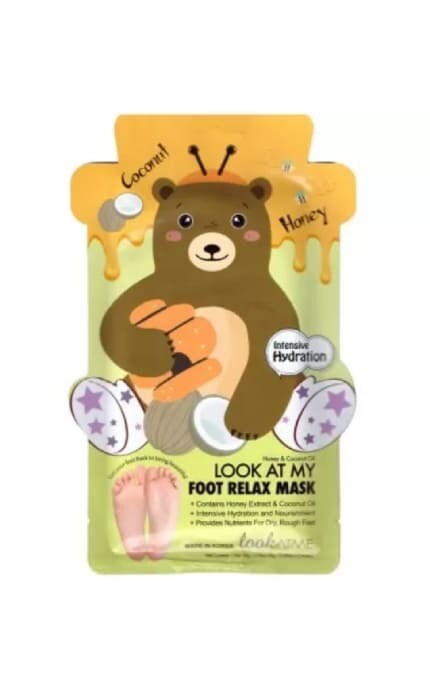 LOOK AT ME-Маска для ног Медведь LookATME Расслабляющая 1 шт-8809417491355