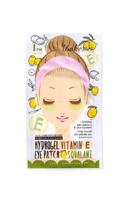 LOOK AT ME-Патчі для контуру очей LookATME з вітаміном Е і скваланом гідрогелеві 10 шт-8809417491393