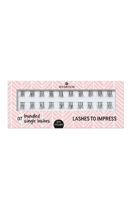 ESSENCE-Накладные ресницы Essence Cosmetics Lashes to Impress 07 Bundle Single Lashes 20 шт-4059729255433