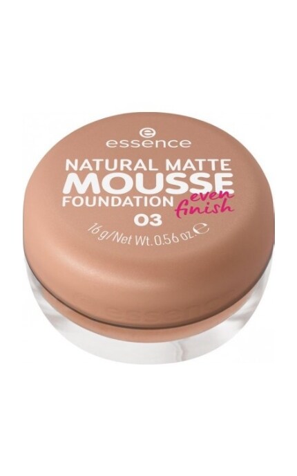 ESSENCE-Тональна основа мус Natural Matte Mousse Foundation 03-4059729394354