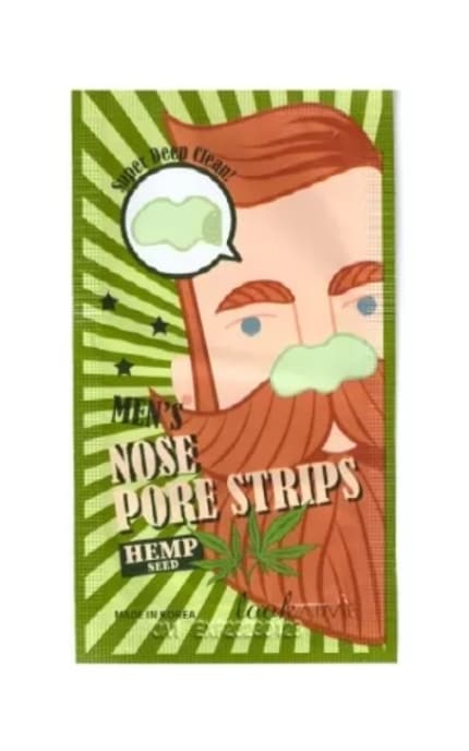 LOOK AT ME-Пластир для носа LookATME з насінням конопель для чоловіків 10 шт-8809417491263