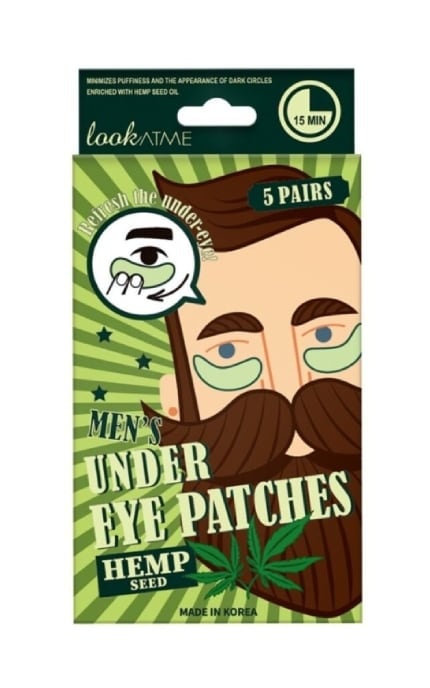 LOOK AT ME-Патчі під очі Look At Me Hemp Seed для чоловіків 10 шт-8809417491218