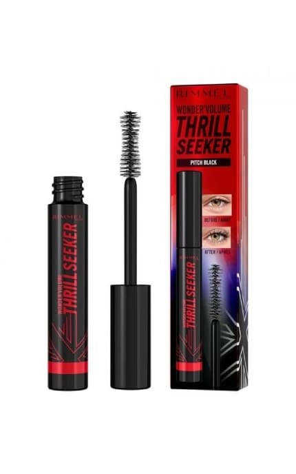 RIMMEL-Туш для вій Rimmel London Wonder Volume Thrill Seeker Водостійка для об'єму Чорна 8 мл-3616304788444