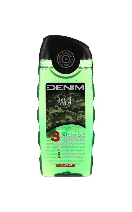 --Гель для душа Denim Wild тройная энергия 250 мл-8008970038957