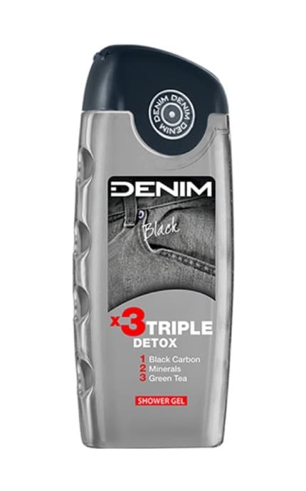 --Гель для душа Denim Black тройной детокс 250 мл-8008970005157