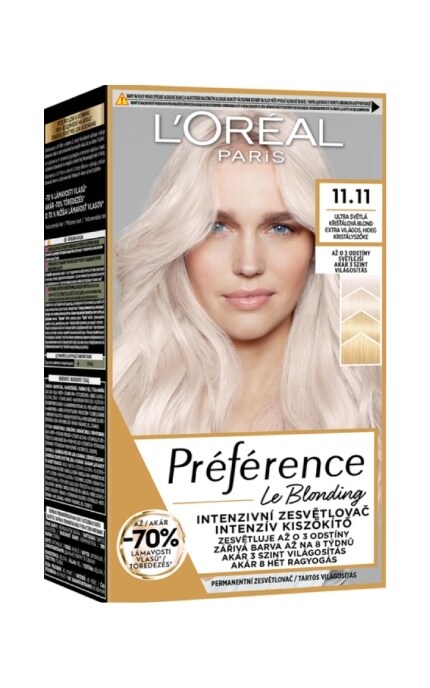PREFERENCE-Краска для волос L'Oreal Paris Preference 11.11 Extra Light Cool Crystal Blonde-3600524080143