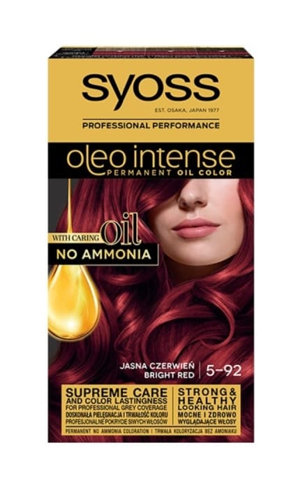 Краска для волос Syoss Oleo Intense стойкая с маслами 5-92 Ярко-красный