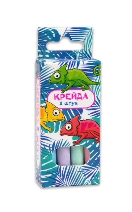 STRATEG-Мел Strateg Маленький круглый разноцветный 8 шт-4823113839352